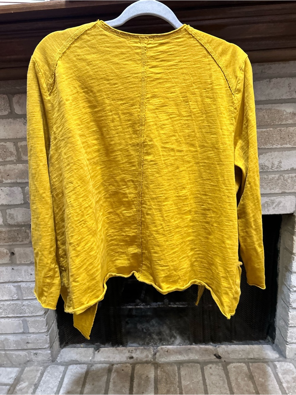 Habitat Mustard Yellow Button-Front Women's Cardigan EUC - Picture 4 of 4